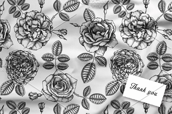 Hand Drawn Roses Collection in Illustrations - product preview 11