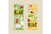 Golf vector golfers sportswear and