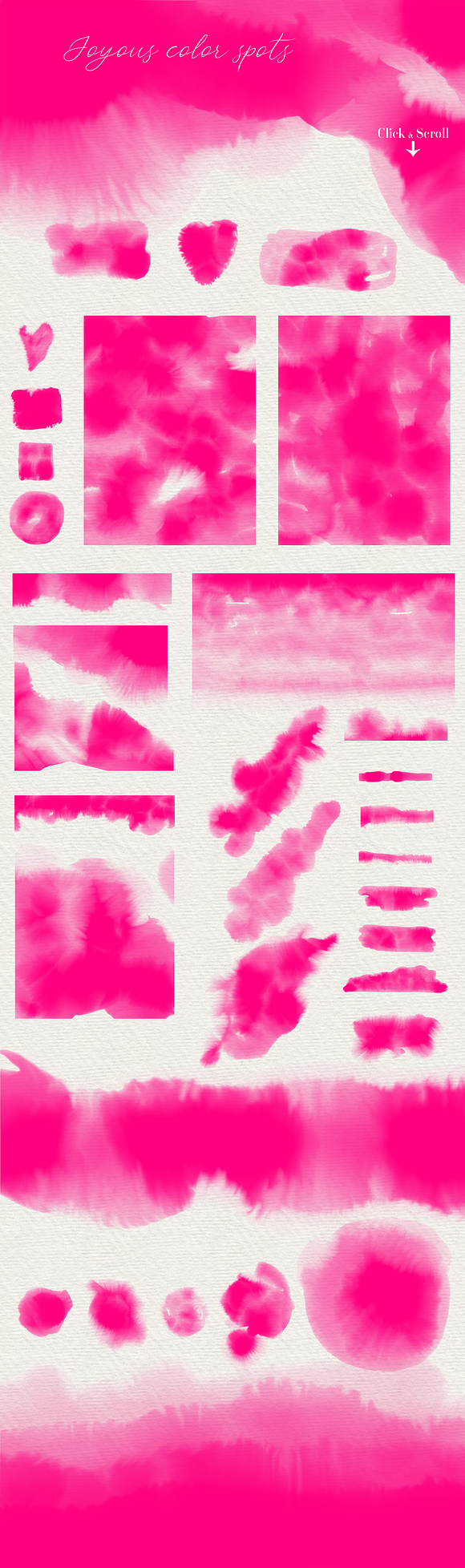 Hot Pink watercolor Textures in Textures - product preview 1