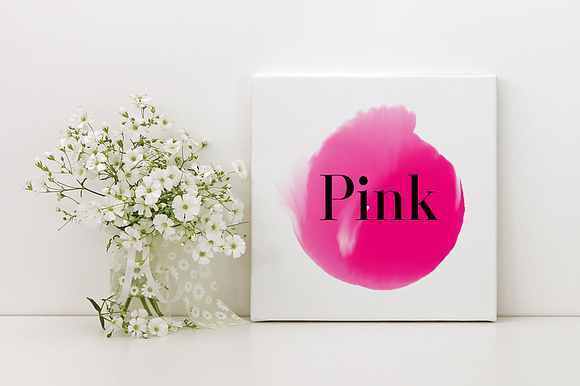 Hot Pink watercolor Textures in Textures - product preview 4