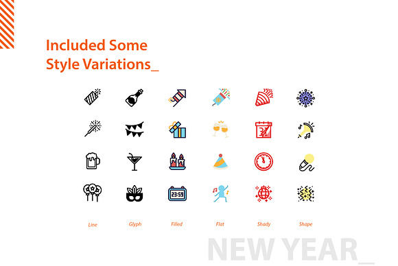 New Year Full Pack Icon Set in Icons - product preview 4