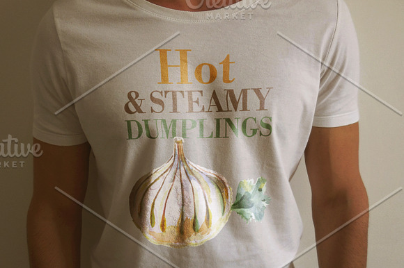 Watercolor dumplings set+Bonus! in Illustrations - product preview 5