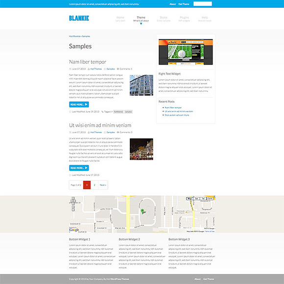 Hot Blankie in WordPress Minimal Themes - product preview 1