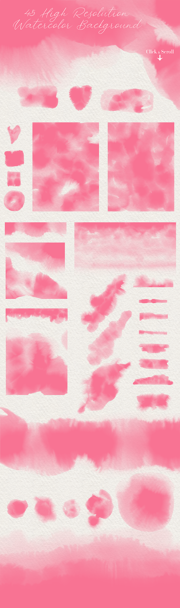 Pink Watercolor Textures in Textures - product preview 4