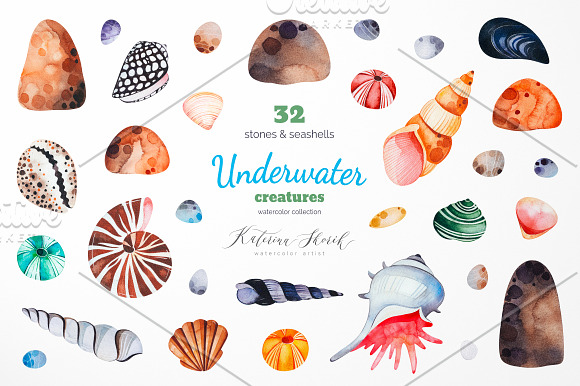 Underwater Creatures. in Illustrations - product preview 3