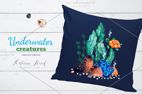 Underwater Creatures. in Illustrations - product preview 5