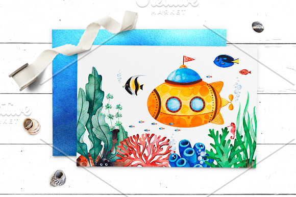 Underwater Creatures. in Illustrations - product preview 8
