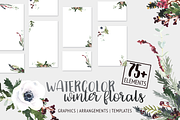 Watercolor Winter Florals