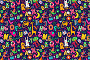 Pattern "Colorful alphabet"