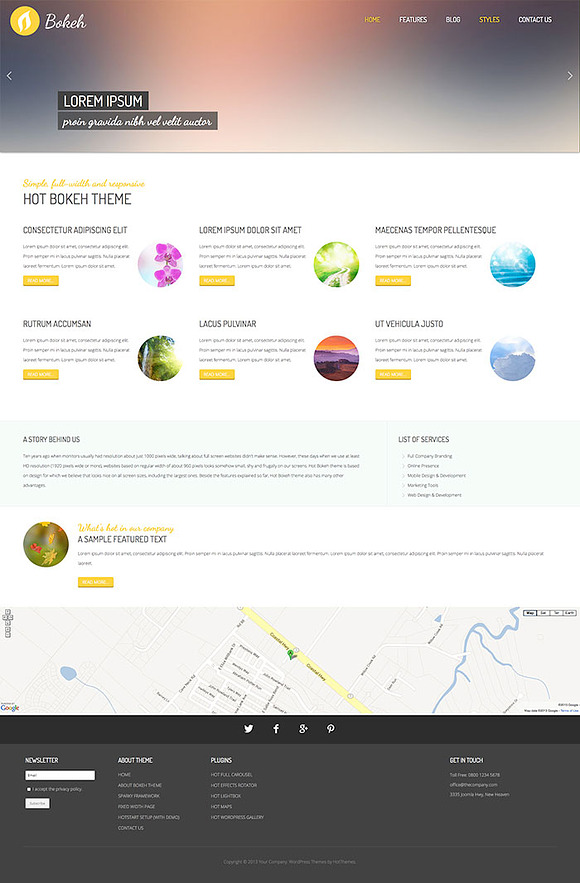 Hot Bokeh in WordPress Portfolio Themes - product preview 3