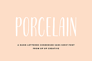 Porcelain Condensed Sans Serif Font