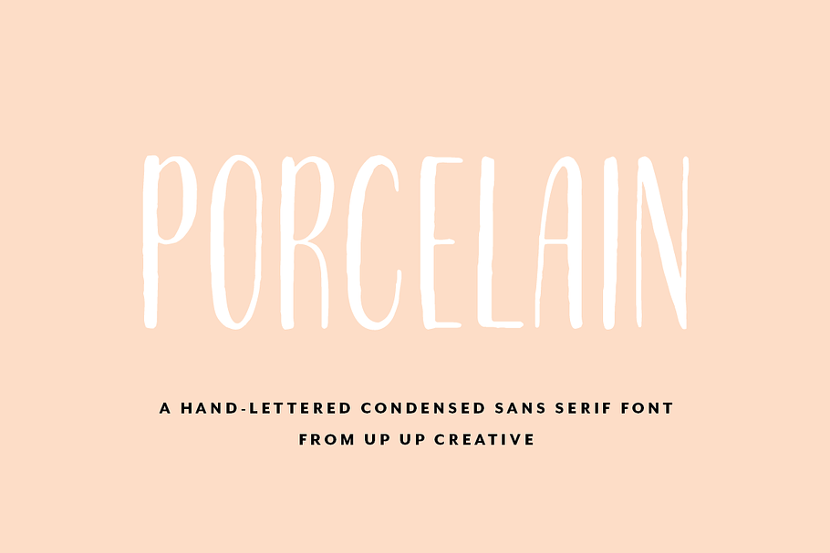 Porcelain Condensed Sans Serif Font in Display Fonts - product preview 8