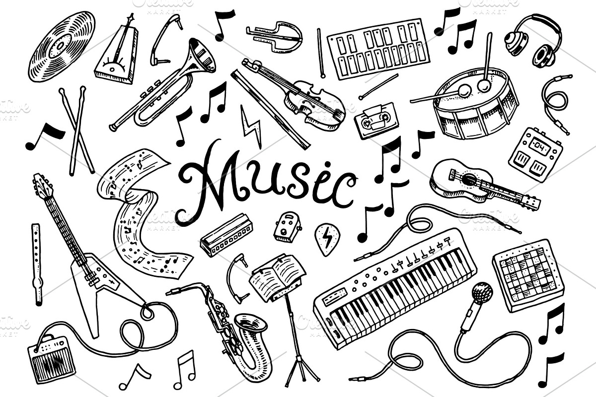 Set of musical symbols and in Objects - product preview 8