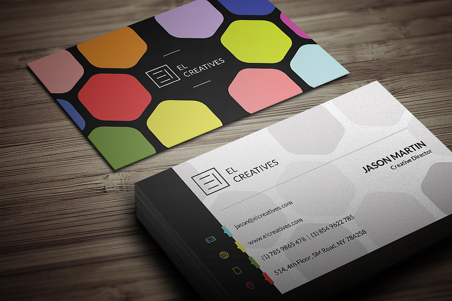 Creative Colorful Business Card in Business Card Templates - product preview 8