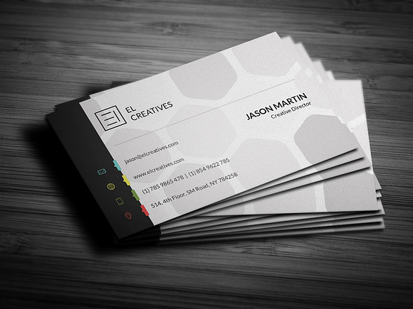 Creative Colorful Business Card in Business Card Templates - product preview 2
