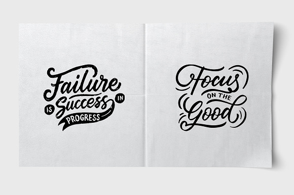Lettering Quotes About Success in Illustrations - product preview 3