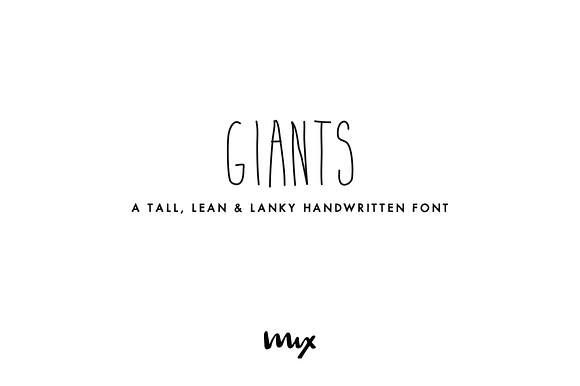 Giants — A Lanky Handwritten Font in Sans-Serif Fonts - product preview 2