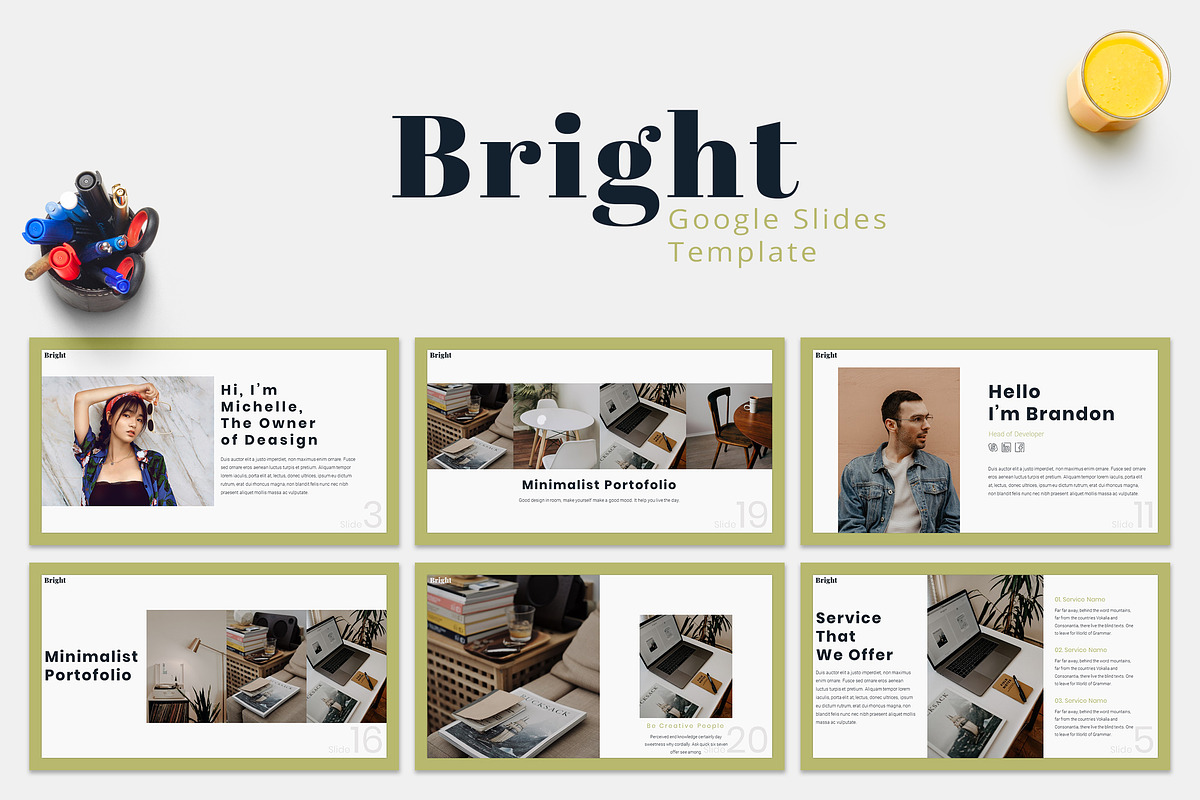 Bright - Google Slides in Google Slides Templates - product preview 8