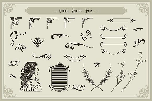 Victorian Fonts Collection in Serif Fonts - product preview 9