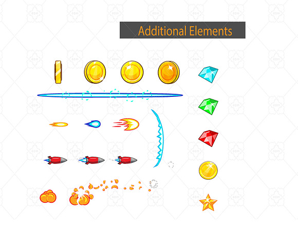 4 Directional 2D Game Sprites 01 in Product Mockups - product preview 2