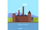 Ecology Factory Web Banner. Eco
