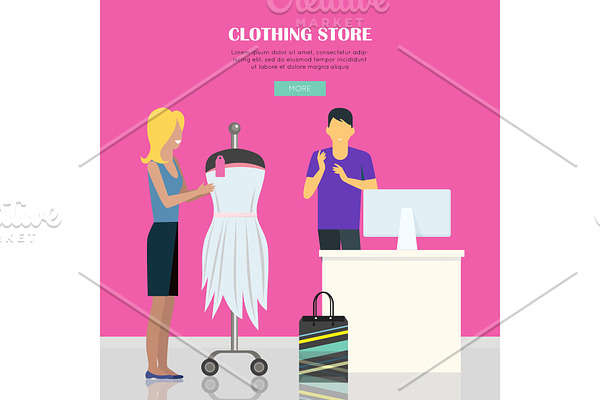 Clothing Store Illustration