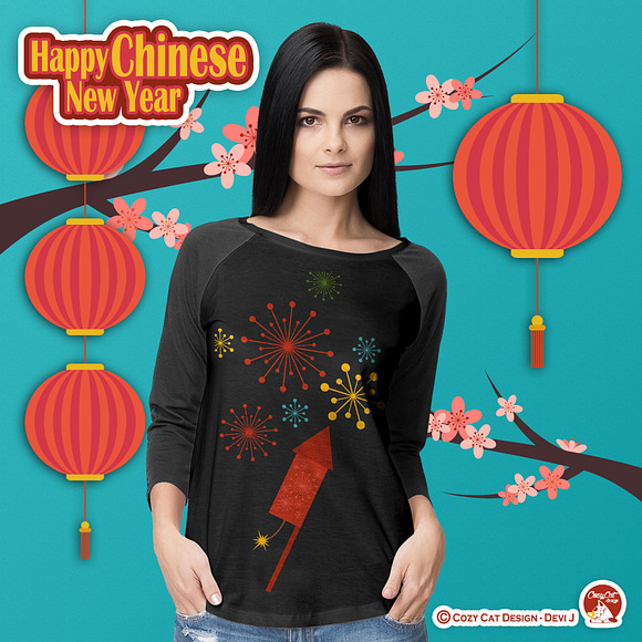 Happy Chinese New Year Clip Art in Illustrations - product preview 6