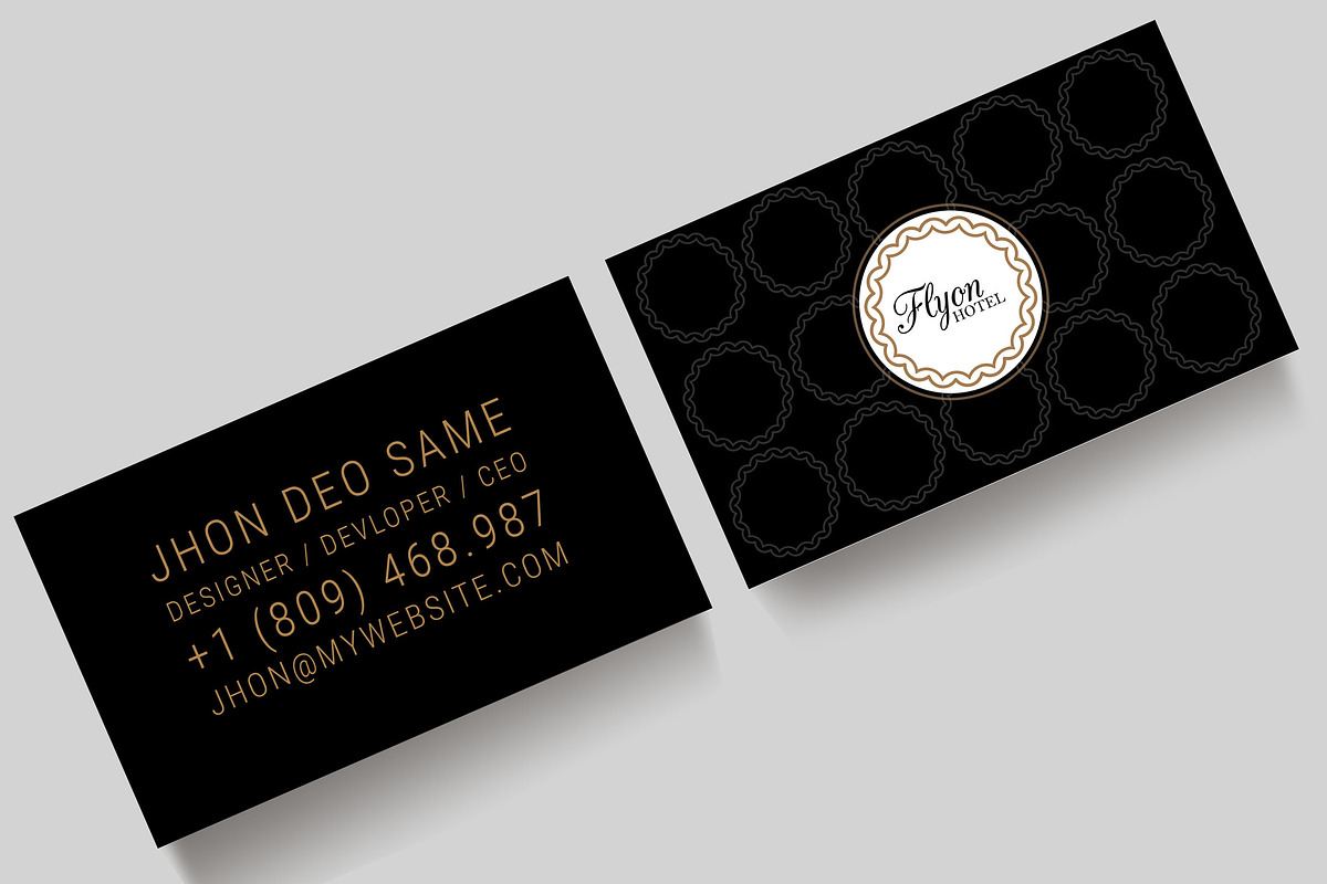 Flyon Business card Template in Business Card Templates - product preview 8