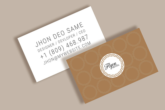 Flyon Business card Template in Business Card Templates - product preview 2