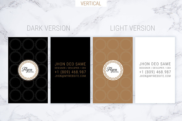 Flyon Business card Template in Business Card Templates - product preview 4