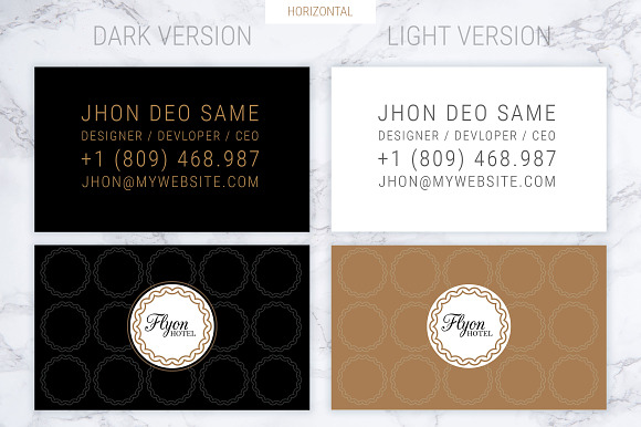 Flyon Business card Template in Business Card Templates - product preview 5