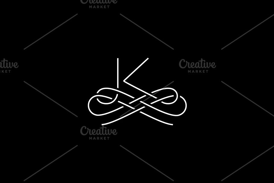 Linear monogram vector symbol logo in Logo Templates - product preview 8