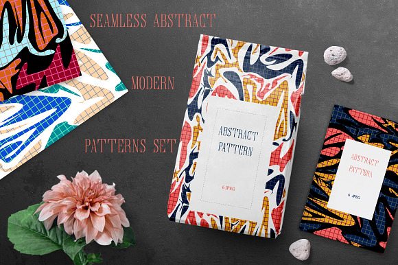 Seamless Abstract Modern Patterns in Patterns - product preview 1