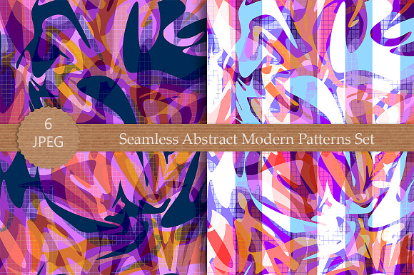 Seamless Abstract Modern Patterns in Patterns - product preview 3