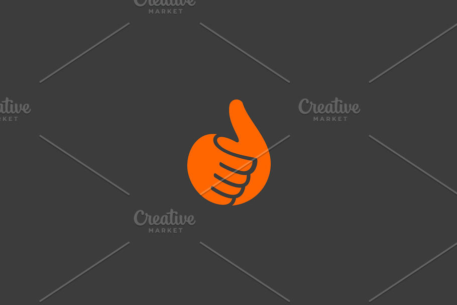 Hand, thumbs up vector logo. Like in Logo Templates - product preview 8