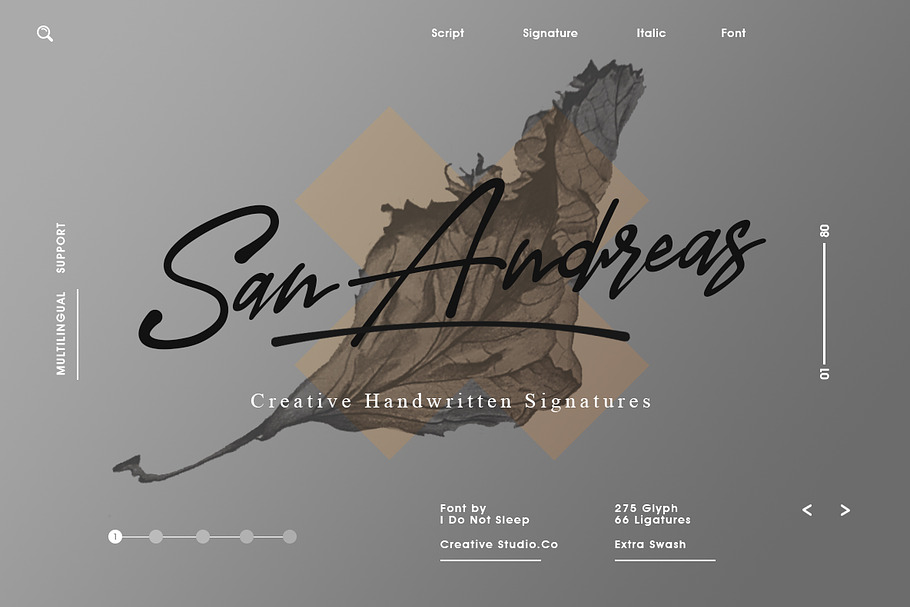 San Andreas (Signature Font) in Signature Fonts - product preview 8