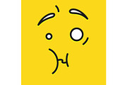 Smile icon template design