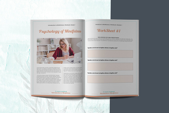 E-course Workbook / Opt-in Template in Magazine Templates - product preview 2