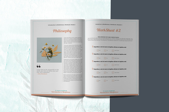 E-course Workbook / Opt-in Template in Magazine Templates - product preview 5