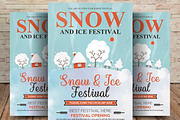 Snow And Ice Festival Flyer