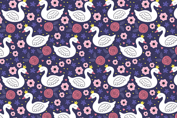 swan princess pattern collection in Patterns - product preview 3