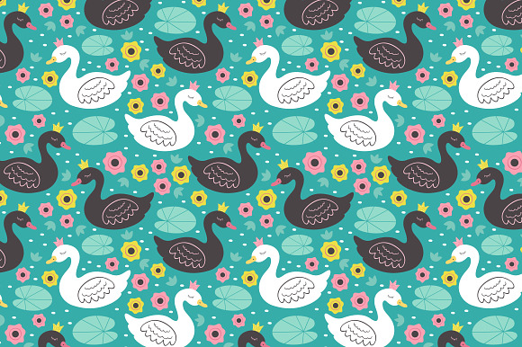 swan princess pattern collection in Patterns - product preview 6