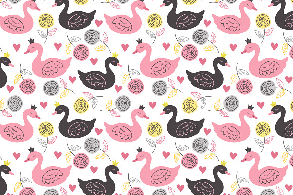swan princess pattern collection in Patterns - product preview 7