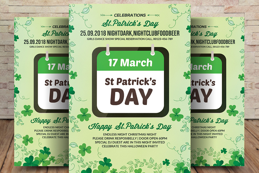 St Patricks Day Flyer in Flyer Templates - product preview 8