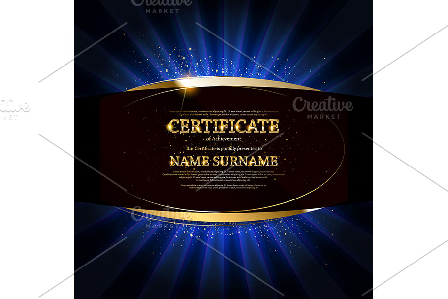 Elegant certificate templates