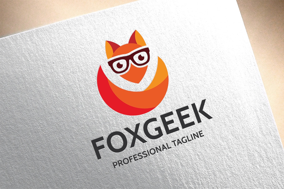Fox Geek Logo in Logo Templates - product preview 8