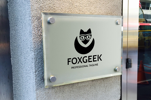 Fox Geek Logo in Logo Templates - product preview 3