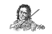 Man plays the violin. Musician