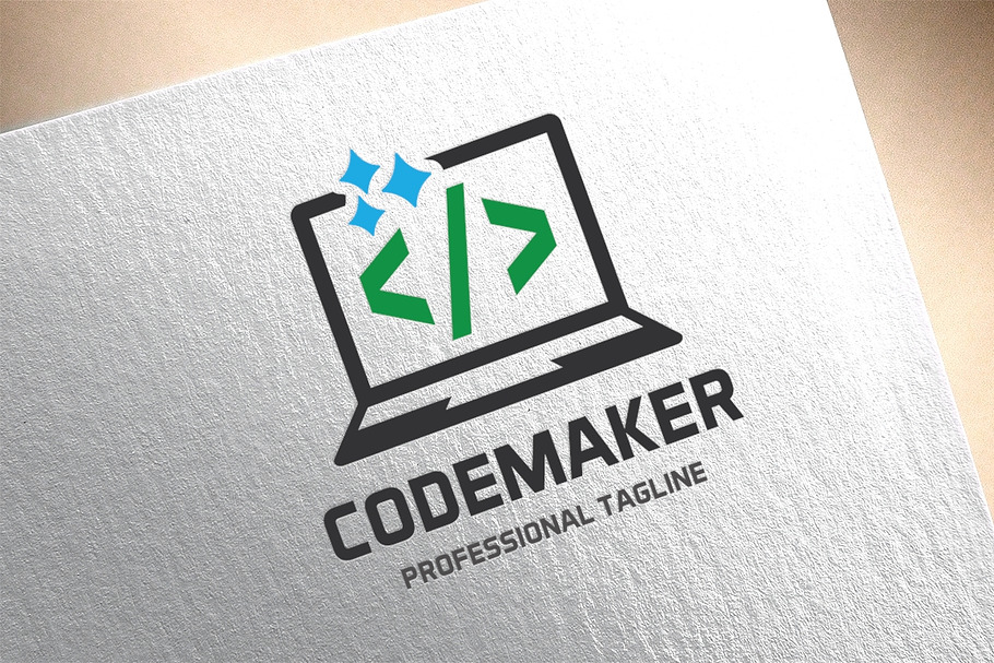 Code Maker Logo in Logo Templates - product preview 8