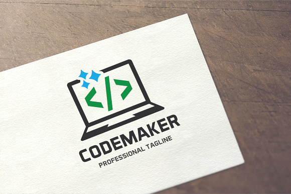 Code Maker Logo in Logo Templates - product preview 2